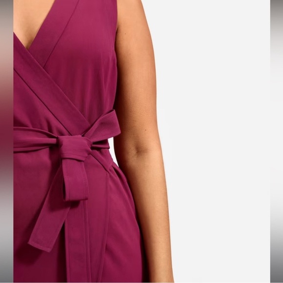 EVERLANE The Japanese GoWeave Sleeveless Wrap Dress Purple 8 - Picture 3 of 10